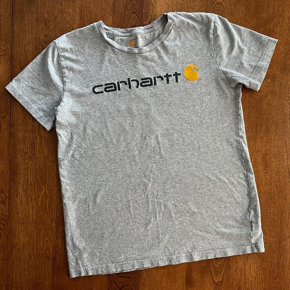 Carhartt gray tee L 14-16